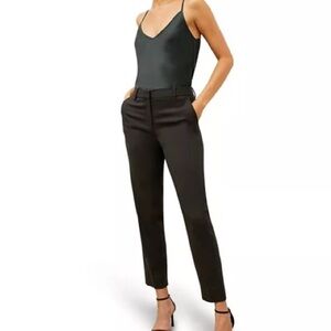 M.M.LaFleur Smith Pant - Washable Wool Twill, Black Size 2